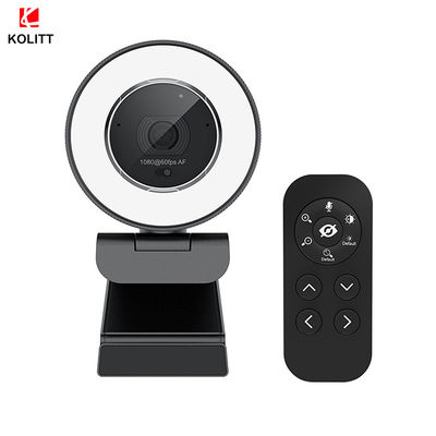 Webcam compatto del webcam 1080P 60FPS del filtro da bellezza con l'anello leggero
