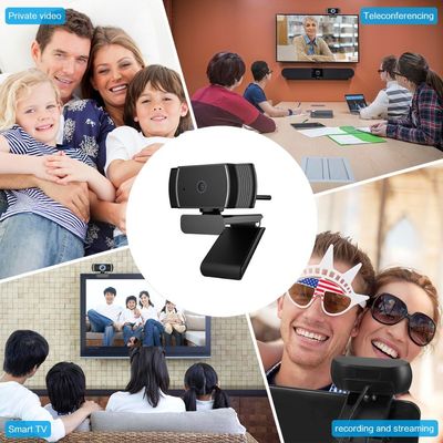 Macchina fotografica di web automatica grandangolare del fuoco dei webcam pieni di HD 1080p con il microfono