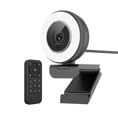 Webcam automatico 2k del fuoco del microfono doppio con giusta luce regolabile