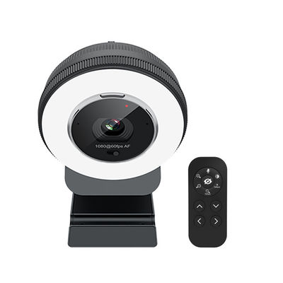 Webcam compatto del webcam 1080P 60FPS del filtro da bellezza con l'anello leggero