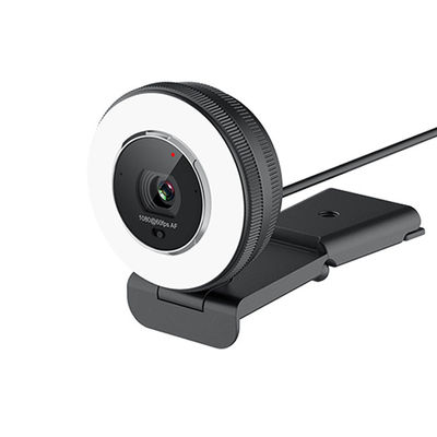 Webcam telecomandato del computer portatile della camma 1080P 60FPS della corrente C24 con Ring Light