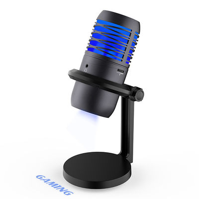 RGB che accende il microfono a condensatore di USB per il flusso continuo e registrare
