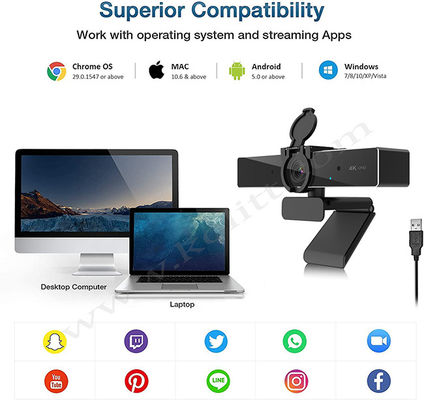 Alto rumore del webcam 2160P 1080P di definizione di autofocus che annulla Mic Auto Exposure