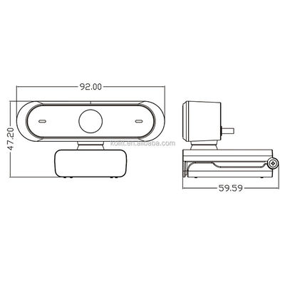Macchina fotografica pronta per l'uso del computer portatile di USB di autofocus C15 con la copertura di segretezza