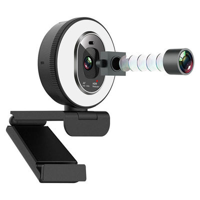 Macchina fotografica di web pronta per l'uso del webcam di gioco di autofocus FHD 1080p con l'anello leggero
