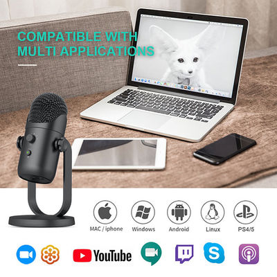 Microfono liscio di chiacchierata di web del microfono a condensatore di USB del CE per i blogger