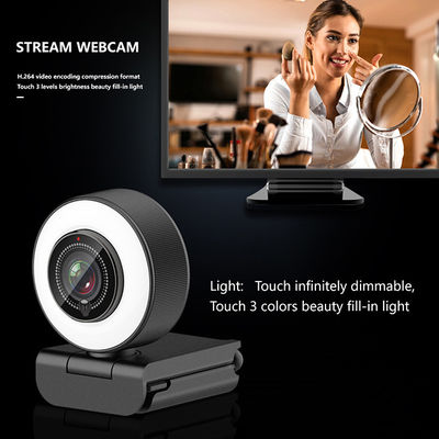 78 webcam di grado HD 1080p con Ring Light And Microphone