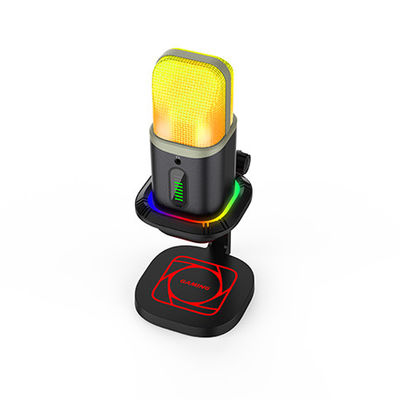 Microfono di USB di gioco del CE, indicatore di Mic With Quick Mute RGB del condensatore del PC