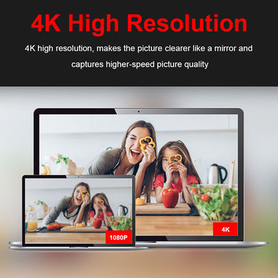 webcam del filtro da bellezza di 4K HD 3840P con luce ed il microfono