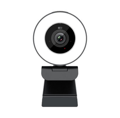 1080P webcam rotabile, webcam di autofocus di 4K UHD con Ring Light