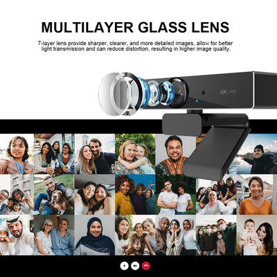 Microfoni doppi e webcam grandangolare dell'otturatore F2.0 di segretezza 90 gradi