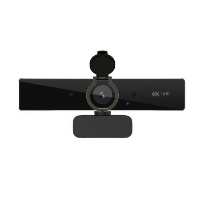 Webcam nero di risoluzione di colore 4K, macchina fotografica di web grandangolare di angolo di visione di 90 gradi